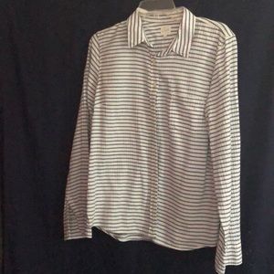 J. Crew striped long sleeve shirt